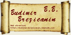 Budimir Brezičanin vizit kartica
